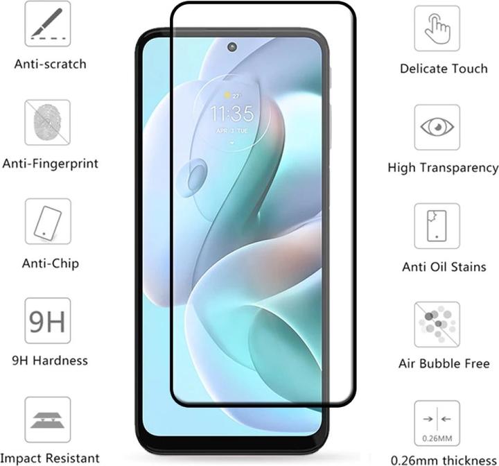 Immagine prodotto Screenguard Motorola Moto G41 Pellicola di vetro protettiva a schermo intero 2.5D 9H (1 Pezzo/i, Motorola Moto G41)