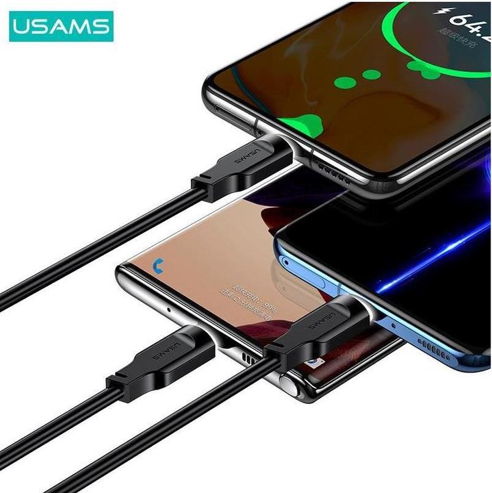 Image du produit Usams Câble de charge type-C vers type-C - Blanc (1.20 m, 100 W)