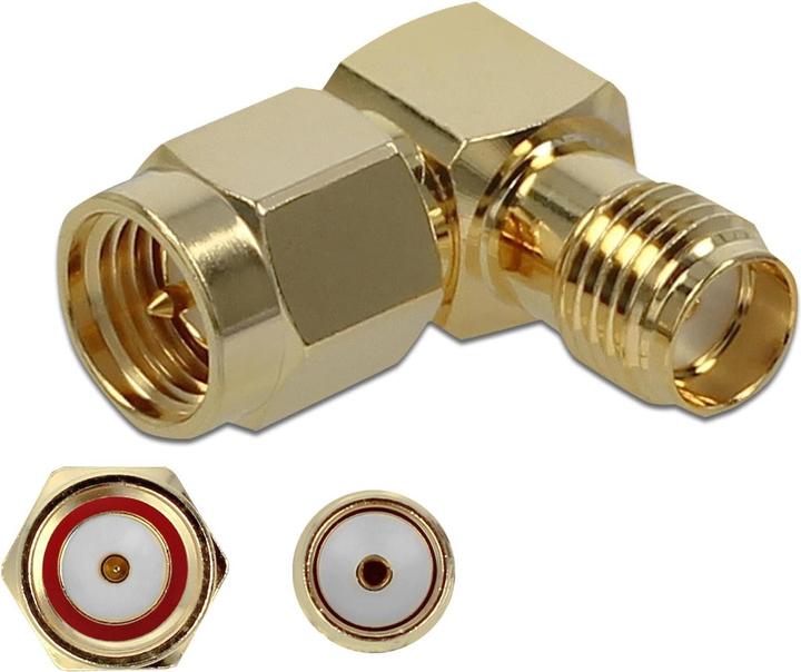 Actual product image Delock Antenna adapter SMA - SMA 90° angled (Antenna cable)