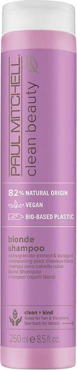 Actual product image Paul Mitchell Clean Beauty Blonde Shampoo 250 ml (250 ml, Silver shampoo)