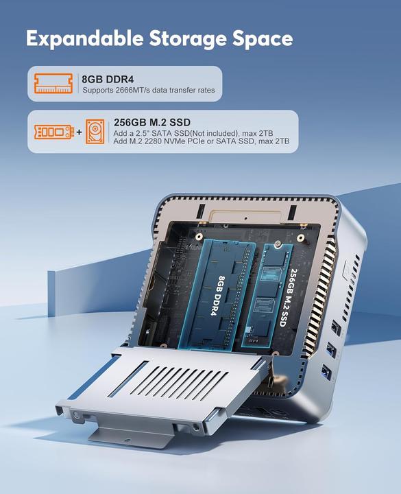 Image du produit NiPoGi GK3 Plus Mini PC mit Intel Alder Lake-N97 und 4K Triple Display (8.19 Go, 256 Go)