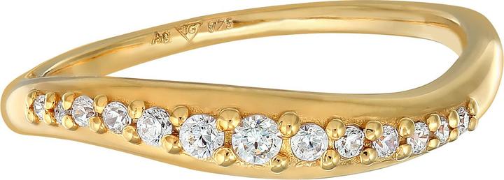 Immagine prodotto Elli Anello Zirconia Sweeping Design Argento 925 (56, 925 Argento)