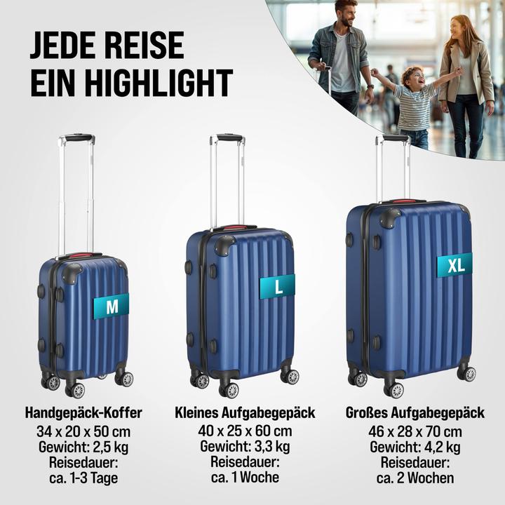 Image du produit Monzana Valise rigide avec accessoires Lot de 3