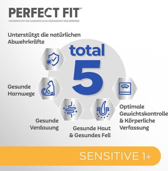 Produktbild Perfect Fit Katze Trocken Sensitive 1+ Truthahn 1.4kg (Adult, 1 Stk., 1400 g)