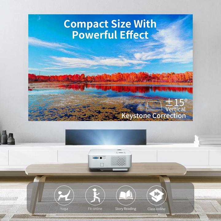 Produktbild Zoomcat 4K Beamer C9WX mit WiFi & Bluetooth, Full HD, 20000 Lumen (4K, 20000 lm)