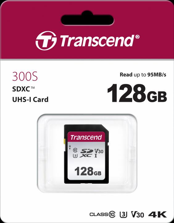 Immagine prodotto Transcend SDXC 300S (128 GB, SDXC, U3, UHS-I)