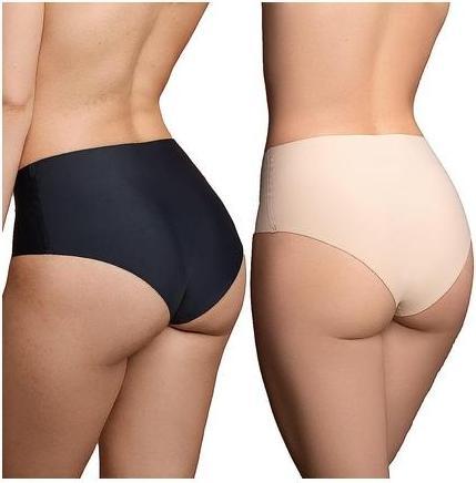 Produktbild Bye Bra Invisible High Brief Nude + Black (S, 2er Pack)
