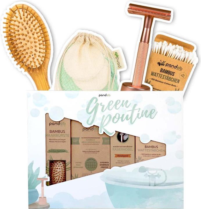 Actual product image Pandoo Bathroom set Green Routine 4pcs.