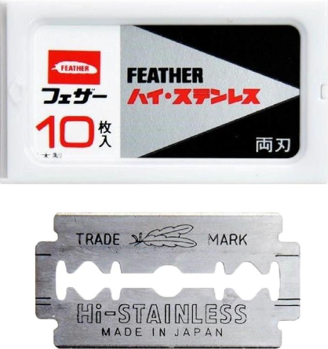 Actual product image Feather Razor blades (10 pieces), double edge (10 x)