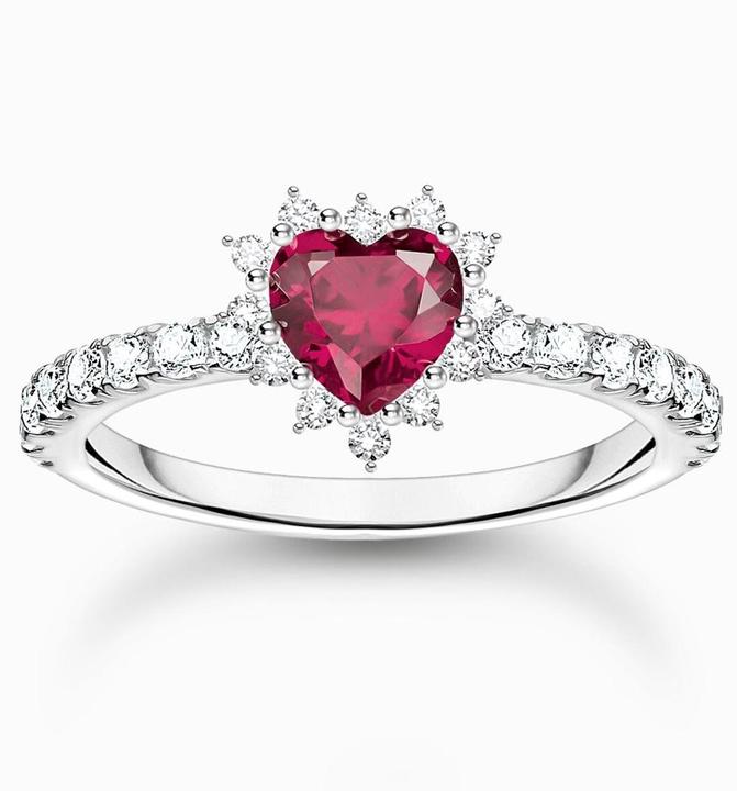 Produktbild Thomas Sabo Herz Ring Romance Silber (54, 925 Silber)