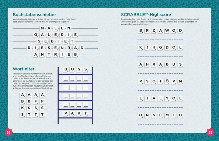 Produktbild Scrabble™-Rätselbuch (Deutsch)