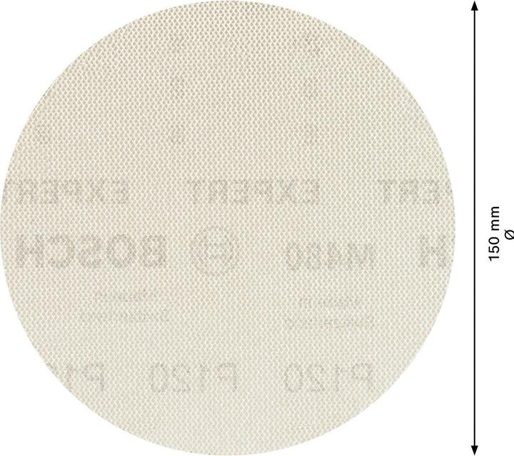Produktbild Bosch Professional Zubehör EXPERT M480 Schleifnetz für Exzenterschleifer, 150 mm, G 120, 5 Stück (120)