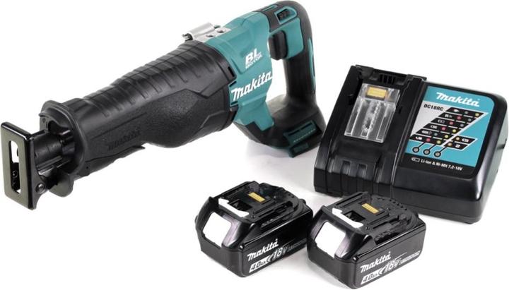 Produktbild Makita DJR 187 RM Akku Reciprosäge 18 V Brushless Säbelsäge + 2x 4,0 Ah Akku + Ladegerät