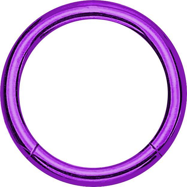 Produktbild Star Piercing Micro Segmentring klappbar violett (ohne Messing, Titan G23)