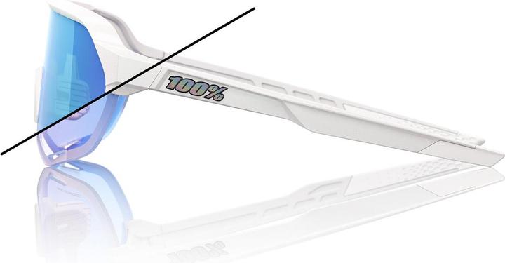 Actual product image 100% S2 LE - Bastille (White, Blue Mirror Photochromic)