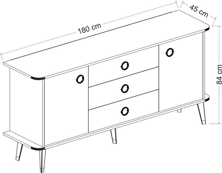 Actual product image Hanah Home Kaiya (180 x 45 x 84 cm)