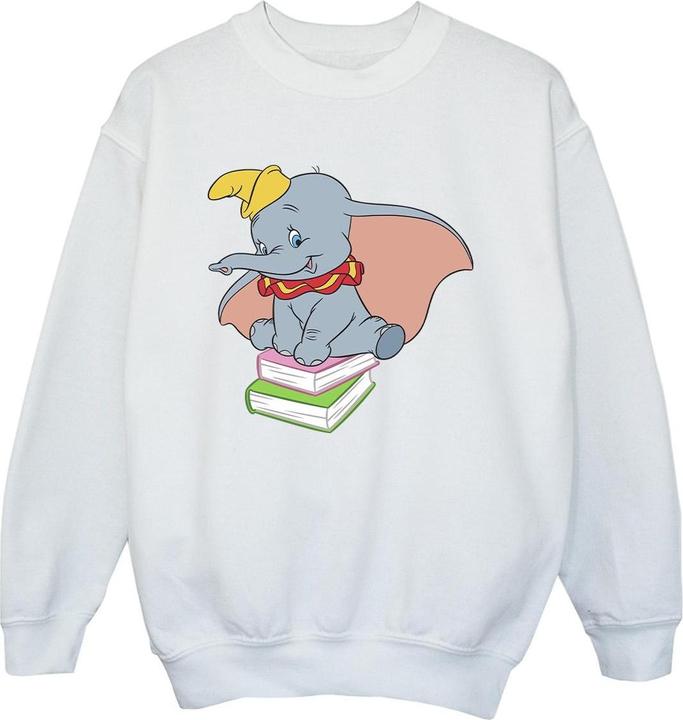 Disney Dumbo Sitting On Books Sweatshirt Jungen