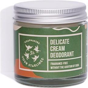 Actual product image Mydlarnia Cztery Szpaki MYDLARNIA CZTERY SZPAKI Delikatny dezodorant w kremie bez dodatku sody Bezzapachowy 60ml (60 ml)