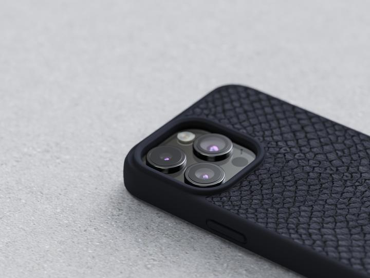 Immagine prodotto Njord Custodia rigida per Magsafe in pelle Salm.Leather Nero (Apple iPhone 15 Pro)