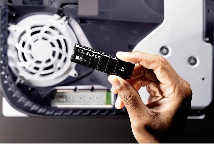 Productafbeelding WD BLACK SN850P NVMe SSD met koellichaam 2TB detailhandel (2000 GB, M.2 2280)