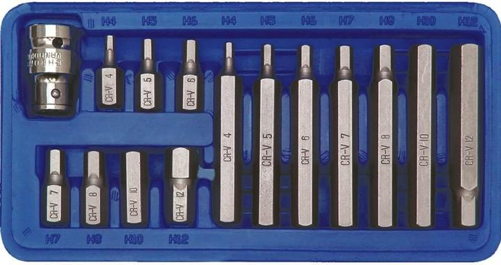 Toya Jeu de 15 embouts CrV-Innensechskant
