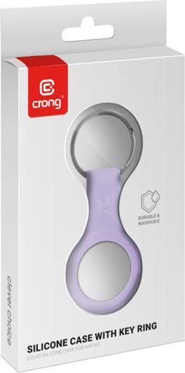 Produktbild Crong Silicone Case with Key Ring – Brelok do Apple AirTag (fioletowy)