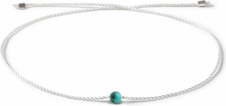 Seelenband Armband "Hoffnungsträger" (23 cm, Malachit, Vegane Perlseide)