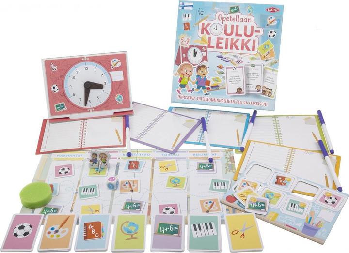 Produktbild Opetellaan Lasst uns Schule spielen lernen (Finnisch)