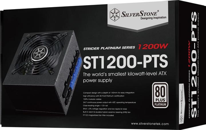 Produktbild Silverstone SST-ST1200-PTS 1200W - Netzteil - ATX (1200 W)