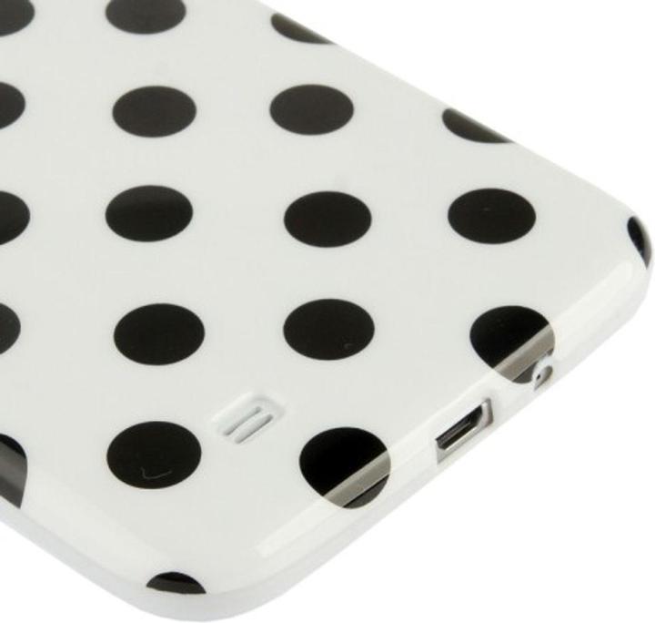 Actual product image König Design Protective cover TPU dots Case for mobile Samsung Galaxy Mega 6.3 / i9200 white/black (Samsung Galaxy Mega 6.3)