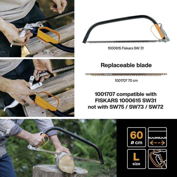 Produktbild Fiskars Ersatzsägeblatt 24 610 mm 1248