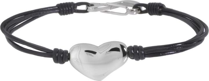 Bijouteria Lederarmband (17 cm, Leder, Edelstahl)