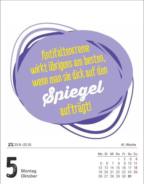 Immagine prodotto Harenberg Lange Rede kurzer Gin Tagesabreisskalender 2026 - Der Sprüche-Kalender (11 x 14 cm, Tedesco)