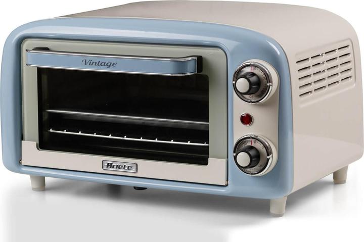 Ariete Vintage Blue mini oven (white/light blue, 800 watts, 10 litres)