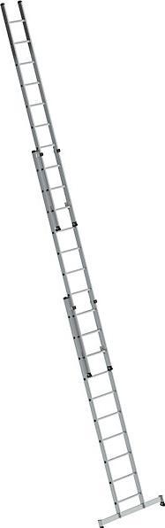 Produktbild Munk Sprossen-Schiebeleiter 3-teilig mit nivello-Traverse 3x12 Sprossen (Anlegeleiter, 300 cm)
