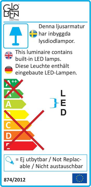 Energy Label Star Trading Illumination (E27, 4 W, 350 lm, 1 x, F)
