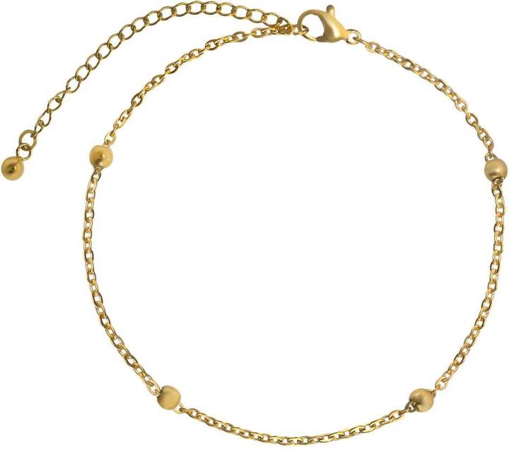 Bijouteria Fusskettchen (Edelstahl, PVD Beschichtung (goldfarbig), 27 cm)