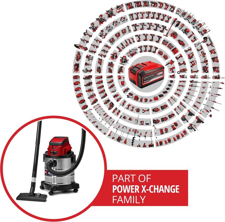 Actual product image Einhell TC-VC 18/20 Li S Solo (Wet dry vacuum cleaner)