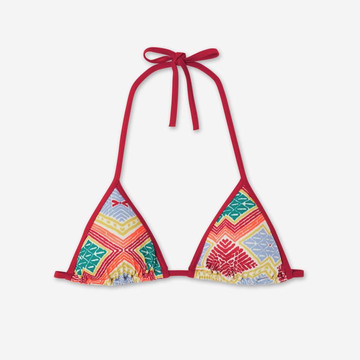 Olaian Bikini-Oberteil Damen Triangel Surfen Mae Sangria rot (38)
