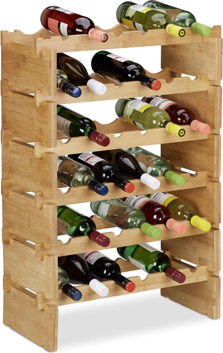 Immagine prodotto Relaxdays Weinregal (60 x 28,5 x 86 cm, 36 Fl.)