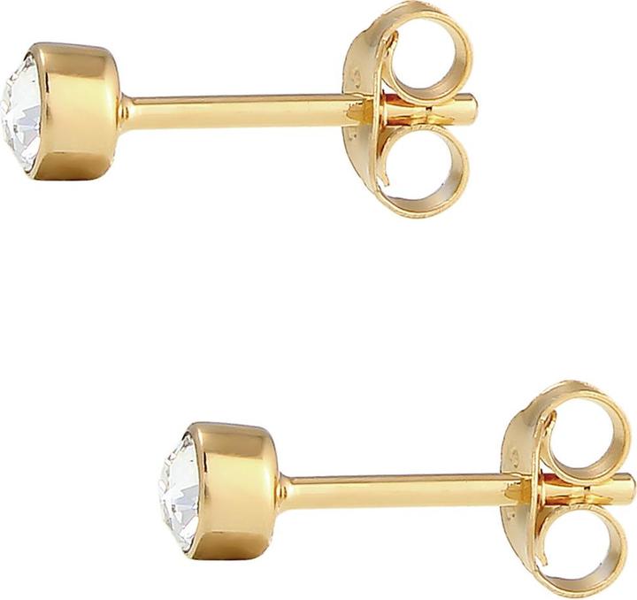 Actual product image Elli Crystal stud earring, solitaire earring (925 sterling silver, Glass crystal)