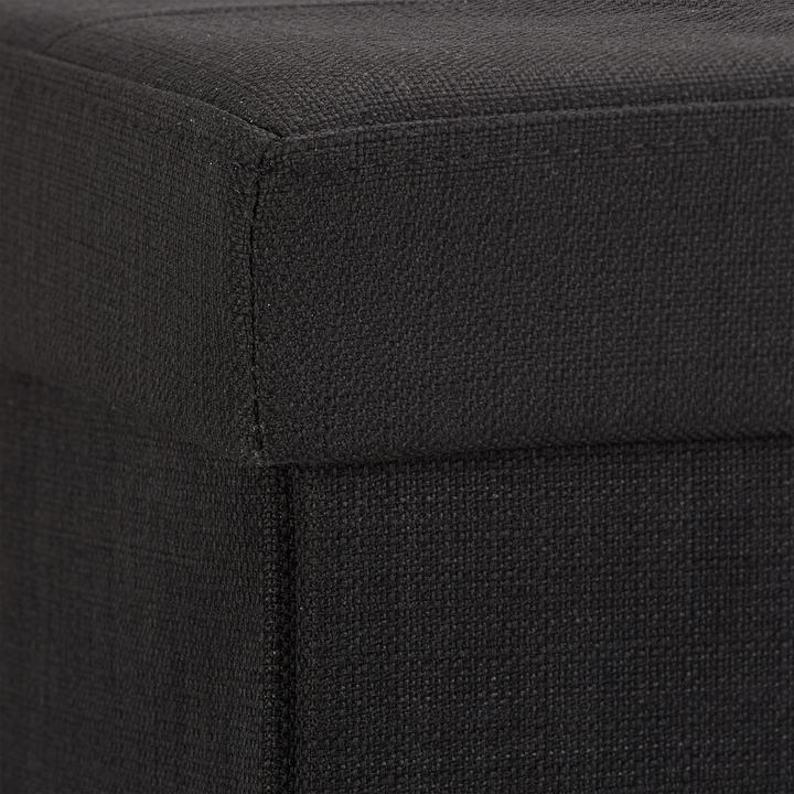Image du produit Relaxdays Pouf de rangement pliant lin (76 cm)