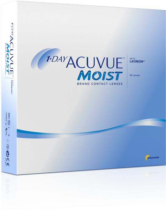 Actual product image Acuvue 1-Day Moist (-0.5, Daily lens, 90 Piece, Spherical)