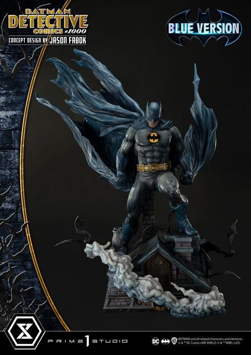 Actual product image Prime 1 Studio DC Comics statuette Batman Detective Comics #1000 Concept Design by Jason Fabok Blue Version 105 cm