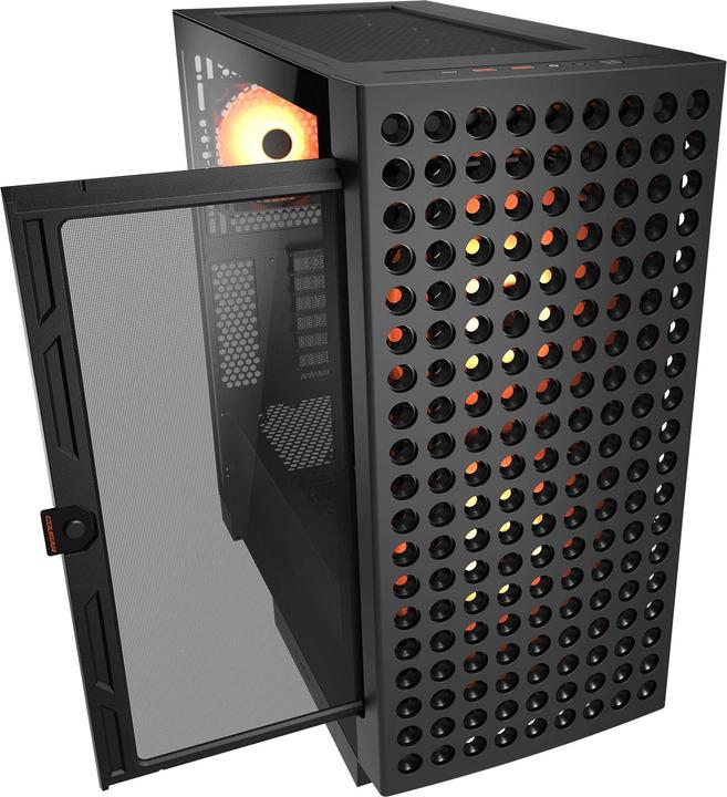 Image du produit Cougar Gehäuse Midi-Tower, Airface ECO, ARGB, Schwarz (ATX, Mini-ITX, mATX, SSI CEB)