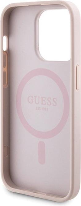 Produktbild Guess Zestaw GUBPM5P15X4GEMGP iPhone 15 Pro Max 6.7" hardcase + Powerbank 5000mAh MagSafe różowy/pin (Apple iPhone 15 Pro Max)