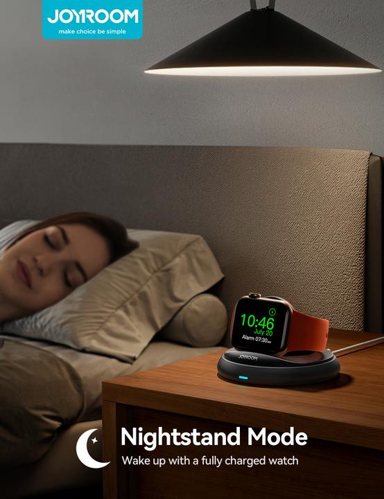 Immagine prodotto Joyroom Caricatore wireless pieghevole per Apple Watch/iWatch - Nero (3 W)
