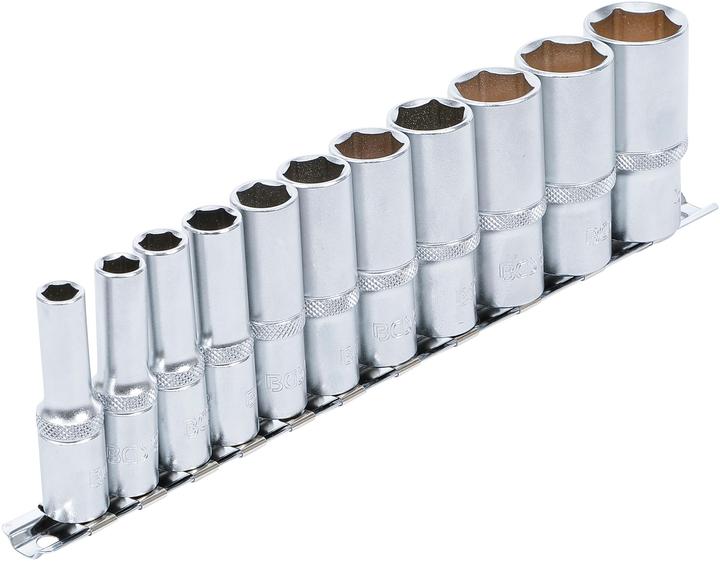 Produktbild BGS Steckschlüssel-Einsatz-Satz Sechskant, tief 10 mm (3/8") Zollgrössen 11-tlg. (3/8")