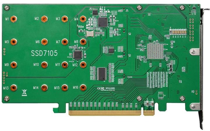 Actual product image HighPoint HighP SSD7105 PCIe 3.0 x16 4-P M.2 NVMe