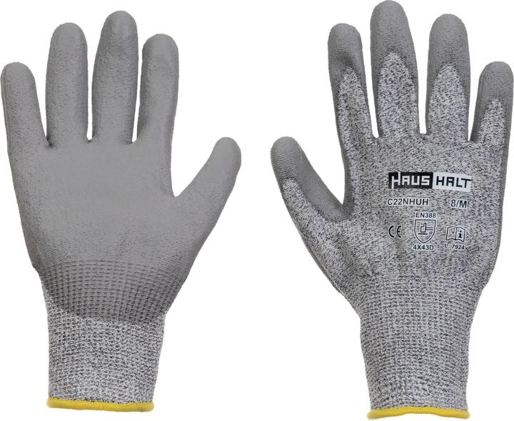 Actual product image Haushalt Gloves Hppe Dipped Pu C22nhuh Size 8